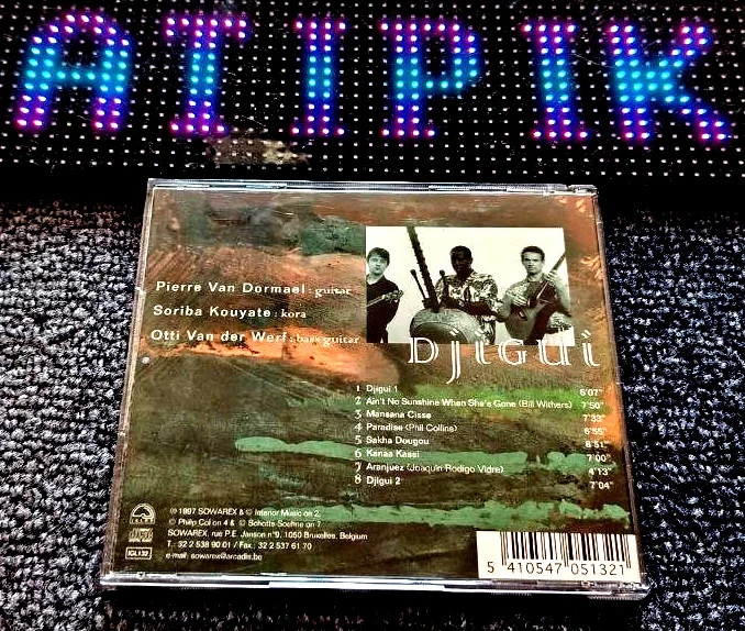 🎶 Djiguï - CD World Jazz Fusion Rare Bélgica - Kouyaté Van Dormael 🎸 – photo 2